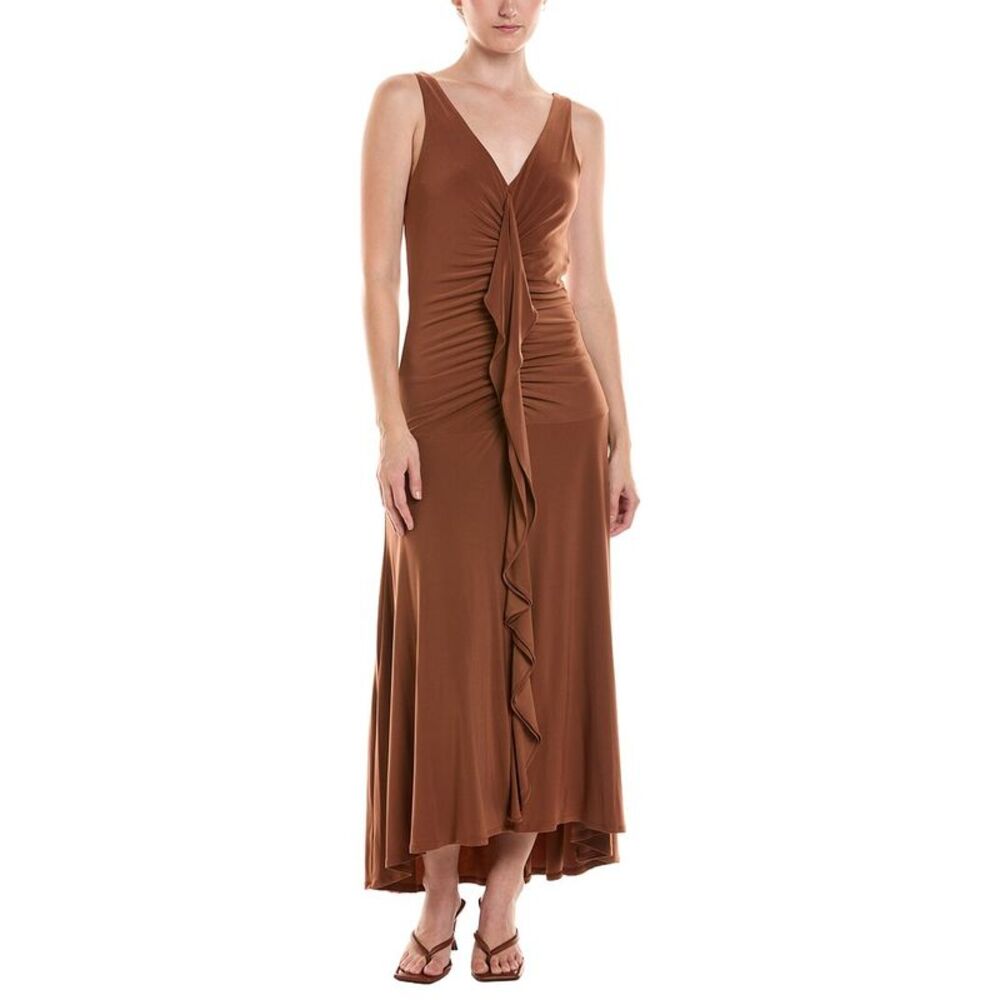 Taylor Womens Midi Dress, Yellow